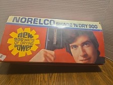 Kit de modelagem de secador de cabelo vintage Norelco Shape N Dry 900 preto comprar usado  Enviando para Brazil