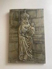 Plaque étain repoussé d'occasion  Le Grand-Lucé