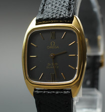 Vintage 1980 [Quase Perfeito] Omega De Ville Cal.1365 24mm Mostrador Cinza Quartzo Feminino, usado comprar usado  Enviando para Brazil