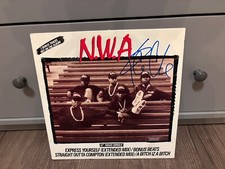 CUBO DE GELO ASSINADO AUTOGRAFADO LP VINIL NWA EXPRESS YOURSELF 12' RAP MUITO RARO, usado comprar usado  Enviando para Brazil