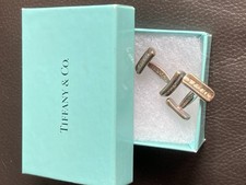 Tiffany silver cufflinks for sale  ALDERSHOT