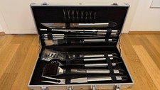 Grillbesteck set edelstahl gebraucht kaufen  Stuttgart