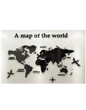 Naklejka ścienna mapa świata akrylowa 180x100 cm na sprzedaż  PL
