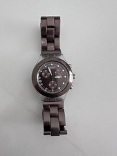 Relógio de data Swatch Irony cronógrafo de sangue marrom esfumaçado SVCC4000AG comprar usado  Enviando para Brazil