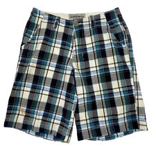 Bermuda masculina xadrez ABERCROMBIE & FITCH 100% algodão 4 bolsos tamanho 31 comprar usado  Enviando para Brazil