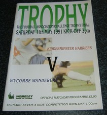 Kidderminster harriers wycombe for sale  UK