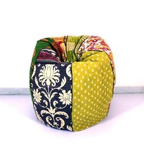 Bolsa de saco feita à mão algodão Kantha boêmio saco de feijão cadeira sacco hippie otomana comprar usado  Enviando para Brazil
