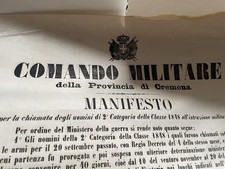 Esercito manifesto chiamata usato Esercito manifesto chiamata usato  Brescia