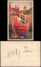 Używany, Postcard Krakow Kraków Wielkanoc / Eastern Brama floryanska Kinder 1938 na sprzedaż  Wysyłka do Poland