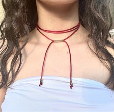 Collana choker tie usato  Senago