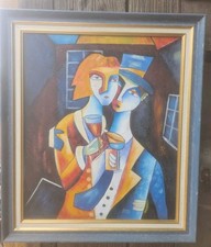 Tableau contemporain cubisme d'occasion  Coutouvre