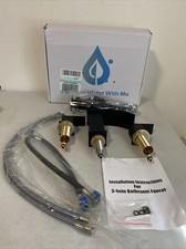 Caixa aberta BRAVEBAR preto fosco 8” amplo 3 furos torneira de banheiro cachoeira comprar usado  Enviando para Brazil