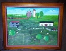 Vintage oil canvas for sale  USA