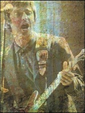 Arte pin-up Oasis Noel Gallagher com sua guitarra Epiphone Sheraton 8 x 11 comprar usado  Enviando para Brazil