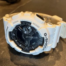 G-Shock GA-110GW Biały zegarek cyfrowy - Odporny na wstrząsy - Używany - G215 na sprzedaż  Wysyłka do Poland