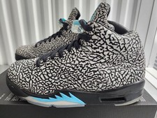 Nike Air Jordan 5 Retro 3Lab5 - Cinza cimento/azul gama-preto - Tamanho 9.5M comprar usado  Enviando para Brazil