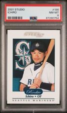 2001 Studio #186 Ichiro Suzuki RC Rookie 43/700 PSA 8/POP 17/1:900 PACOTES comprar usado  Enviando para Brazil