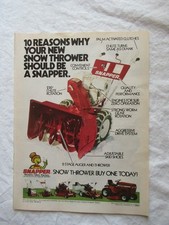 Cortador de grama 1980 impressão AD Snapper soprador de neve trator 11X8" comprar usado  Enviando para Brazil