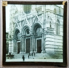 Lanterna mágica antiga escorregador de vidro Catedral de Siena comprar usado  Enviando para Brazil