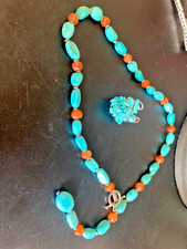 Collier turquoise vintage d'occasion  Saran