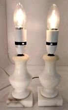 Pair alabaster bedside for sale Pair alabaster bedside for sale  LINCOLN