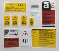 Decalcomanie vano motore usato  Spedire a Italy