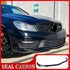 Lábio de para-choque dianteiro de fibra de carbono REAL para 2012-2014 Mercedes-BENZ W204 para AMG C63 comprar usado  Enviando para Brazil