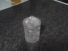 Cut glass jar for sale  WALSALL