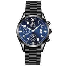 Relógio de quartzo clássico masculino calendário moda pulseira de aço inoxidável relógio luminoso comprar usado  Enviando para Brazil