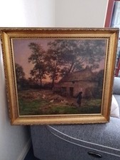 Stunning farmyard oil for sale  LEICESTER