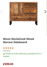 Rbg reclaimed sideboard for sale  LINCOLN