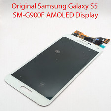 Original Samsung Galaxy S5 SM-G900F AMOLED Display Bildschirm Weiß comprar usado  Enviando para Brazil