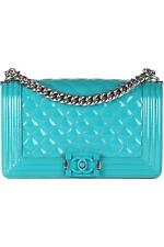 BOLSA DE OMBRO CHANEL AZUL-PETRÓLEO 2015 MENINO MÉDIA ACOLCHOADA COURO ENVERNIZADO comprar usado BOLSA DE OMBRO CHANEL AZUL-PETRÓLEO 2015 MENINO MÉDIA ACOLCHOADA COURO ENVERNIZADO comprar usado  Enviando para Brazil