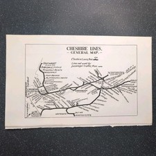 Original 1926 map for sale  WARRINGTON