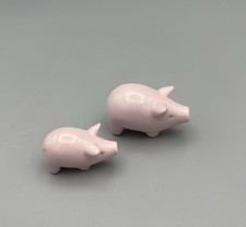 Par de estatuetas vintage miniaturas de cerâmica rosa porco  comprar usado Par de estatuetas vintage miniaturas de cerâmica rosa porco  comprar usado  Enviando para Brazil