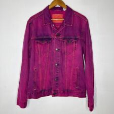 Jaqueta jeans Levi's L neon magenta rosa jeans motociclista caminhoneiro masculina comprar usado  Enviando para Brazil