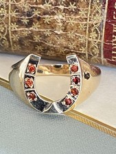 9ct gold garnet for sale  DONCASTER