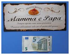 Targa vintage trattoria usato  Cairo Montenotte