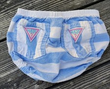 Capa de fraldas listrada vintage Guess Bloomers tamanho 3 meses comprar usado  Enviando para Brazil