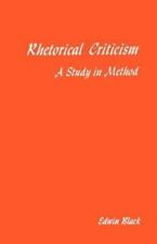 Rhetorical criticism study for sale  Minneapolis