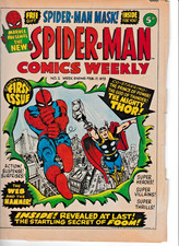 Spiderman weekly comic for sale  COBHAM