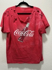 Usado, Camisa feminina logotipo marca Coca-Cola Pop desgastada personalizada tamanho G comprar usado  Enviando para Brazil