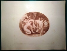 Stampa antica ovale usato  Lecco
