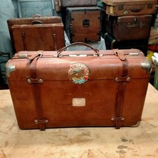 Valigia cuoio vintage usato  Modena