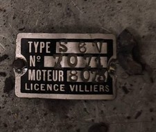 Plaque cadre moto d'occasion  Le Cendre