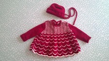 Dolls outfit burgundy for sale  HEREFORD