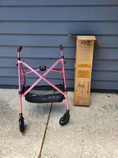 Stander EZ Fold-N-Go Wonder Walker Rollator ~ #4350-RR ~ Regal Rose ~ ENVIO RÁPIDO, usado comprar usado  Enviando para Brazil