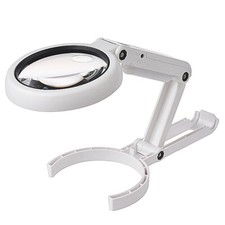 Lupa 5X 11X abajur de mesa lupa portátil lâmpada de leitura LED com suporte comprar usado  Enviando para Brazil
