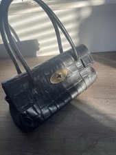 Black croc mulberry for sale  LEEDS