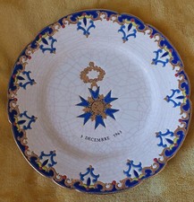 Superbe assiette faïence d'occasion  Roquebrune-Cap-Martin